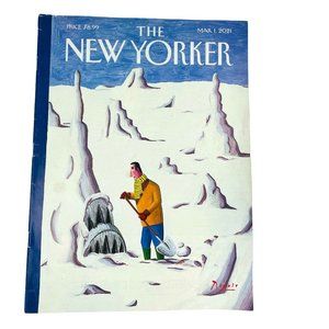 The New Yorker Magazine March 1 2021 Cover Under the Weather Benoit Van Innis u